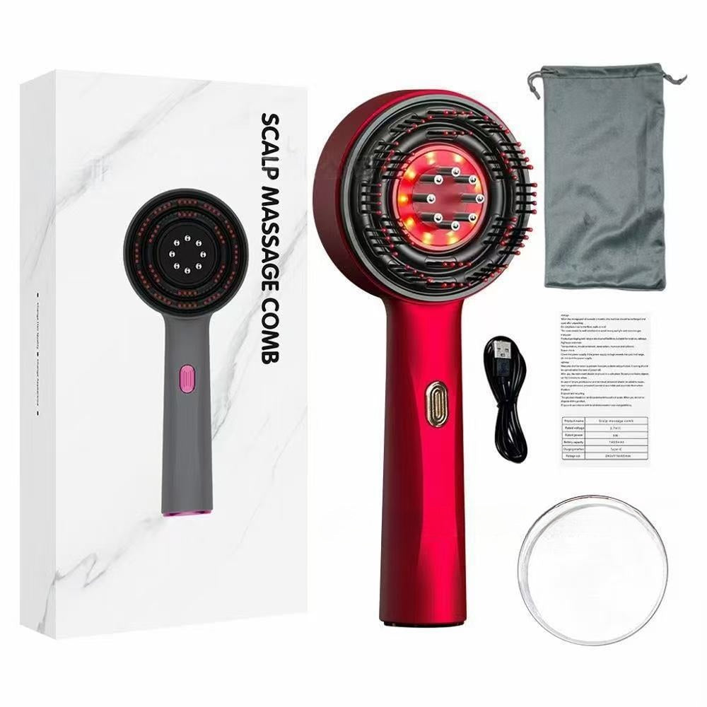 Masajeador Eléctrico de Cabeza con Luz Roja