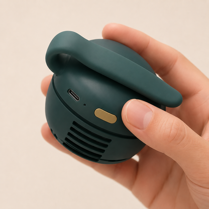 Mini Ventilador de Cuello Portátil con Clip — Recargable 360°
